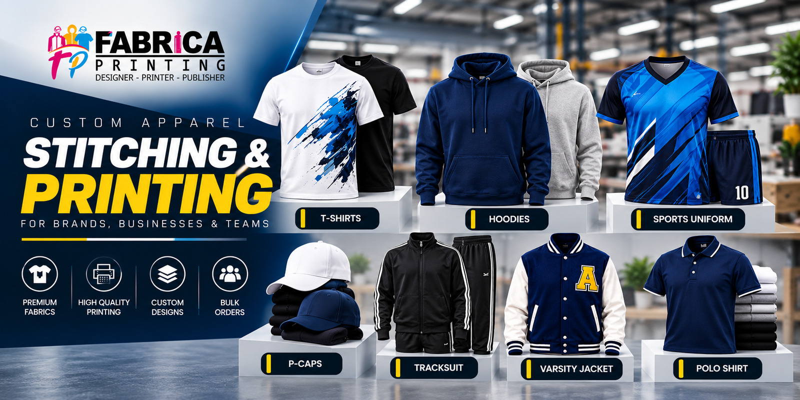 Custom Apparel Printing BY FABRIACPRINTING.PK